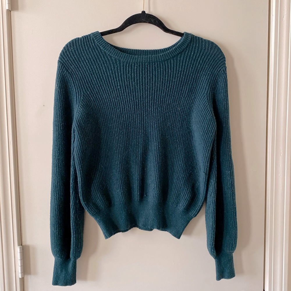 Emerald green ‘So’ bubble sweater
